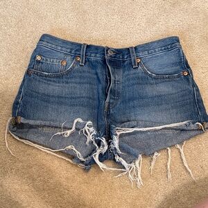 Levi 501 Denim Women's Shorts - Blue
